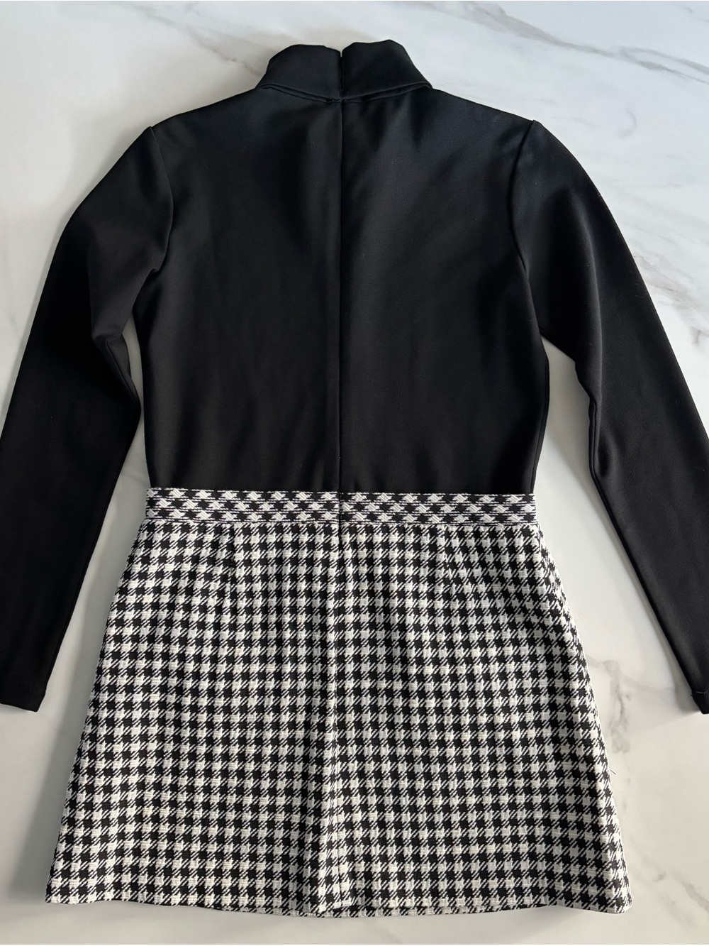 Emporio Armani Black Houndstooth Dress Sz 12 y.o. - Picture 3 of 13
